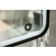 Aruvo Frled Rectangle Black Metal Frame LED Bathroom Mirror 900mm