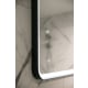 Aruvo Frled Rectangle Black Metal Frame LED Bathroom Mirror 1800mm
