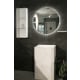 Aruvo Nfled Round Frameless Bathroom Mirror with LED 750mm