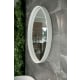 Aruvo Cstone Round Composite Stone Bathroom Mirror White 700mm