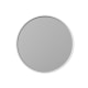 Aruvo Cstone Round Composite Stone Bathroom Mirror White 850mm