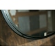 Aruvo Cstone Round Composite Stone Bathroom Mirror Black 850mm