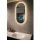 Aruvo Oval Acrylic Framed LED Mirror, 900mm