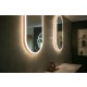 Aruvo Arled Oval Acrylic Framed LED Mirror, 900mm