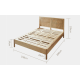 BohoBoho Costa Solid Wood & Rattan Bed Frame, Queen