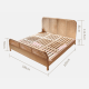 BohoBoho Costa Solid Wood & Rattan Bed Frame with Footboard, Super King