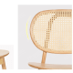 BohoBoho Costa Solid Wood & Rattan Dining Chair, Black, Set of 2