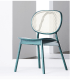 BohoBoho Costa Solid Wood & Rattan Dining Chair, Green, Set of 2
