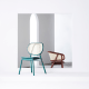 BohoBoho Costa Solid Wood & Rattan Dining Chair, Green, Set of 2