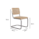 BohoBoho Gronadal Cantilever Chair, Natural, 46x50x79cm, Set of 2