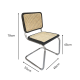 BohoBoho Gronadal Cantilever Chair, Black, Set of 2