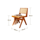 BohoBoho Rota Solid Wood & Rattan Dining Chair, Oak, 48x54x80cm, Set of 2