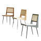 BohoBoho Monte Iron Wood Dining Chair, Black, Set of 2