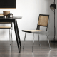 BohoBoho Monte Iron Wood Dining Chair, Black, Set of 2