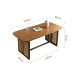 BohoBoho Monte Solid Wood & Rattan Dining Table, Walnut, 160x85x74cm