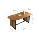 BohoBoho Monte Solid Wood & Rattan Dining Table, Walnut, 180x85x74cm