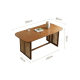 BohoBoho Monte Solid Wood & Rattan Dining Table, Walnut, 200x85x74cm