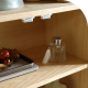 BohoBoho Costa Solid Wood & Rattan Oval Cabinet, Natural, 65x35x161cm