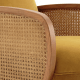 BohoBoho Verus Solid Ash & Rattan Armchair, Black