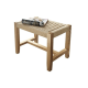 BohoBoho Verus Solid Wood & Rattan Foot Stool, Natural