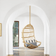 BohoBoho Ortu Rattan Hanging Chair without Stand, Natural