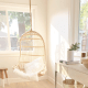 BohoBoho Ortu Rattan Hanging Chair without Stand, Natural
