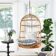 BohoBoho Ortu Rattan Hanging Chair without Stand, Natural