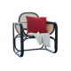 BohoBoho Sedo Solid Wood & Rattan Lounge Chair, Black