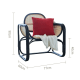 BohoBoho Sedo Solid Wood & Rattan Lounge Chair, Black