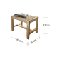 BohoBoho Verus Solid Wood & Rattan Lounge Chair with Foot Stool