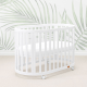 Boori Eden Kids Oval Cot V22 - Beech Wood, Barley White