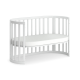 Boori Eden Kids Oval Cot V22 - Beech Wood, Barley White