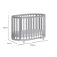 Boori Eden Kids Oval Cot V22 - Beech Wood, Barley White