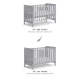 Boori Daintree Kids Baby Cot, Barley White