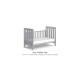 Boori Daintree Kids Baby Cot, Barley White