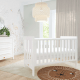Boori Daintree Kids Baby Cot, Barley White