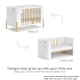 Boori Nova Kids Baby Cot, Blueberry and Beech