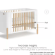 Boori Nova Kids Baby Cot, Blueberry and Beech