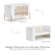 Boori Nova Kids Baby Cot, Barley and Beech