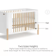 Boori Nova Kids Baby Cot, Barley and Beech