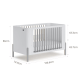 Boori Nova Kids Baby Cot, Barley and Beech