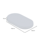 Boori Oval Kids Cot Fitted Mattress, 119x64x11cm