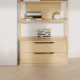 Boori Modular Kids 2 Drawer Bookshelf, Beech