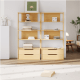 Boori Modular Kids 2 Drawer Bookshelf, Beech