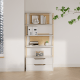 Boori Modular Kids 2 Drawer Bookshelf, Soft White and Beech