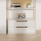 Boori Modular Kids 2 Drawer Bookshelf, Soft White and Beech