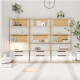 Boori Modular Kids 2 Drawer Bookshelf, Soft White and Beech