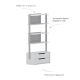Boori Modular Kids 2 Drawer Bookshelf, Soft White and Beech