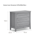 Boori Linear Kids 3 Drawer Chest Smart Assembly, Barley and Almond