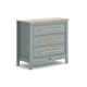 Boori Linear Kids 3 Drawer Chest Smart Assembly, Blueberry and Almond